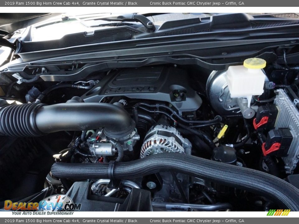 2019 Ram 1500 Big Horn Crew Cab 4x4 Granite Crystal Metallic / Black Photo #10