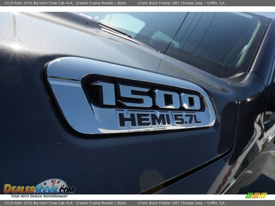 2019 Ram 1500 Big Horn Crew Cab 4x4 Granite Crystal Metallic / Black Photo #11