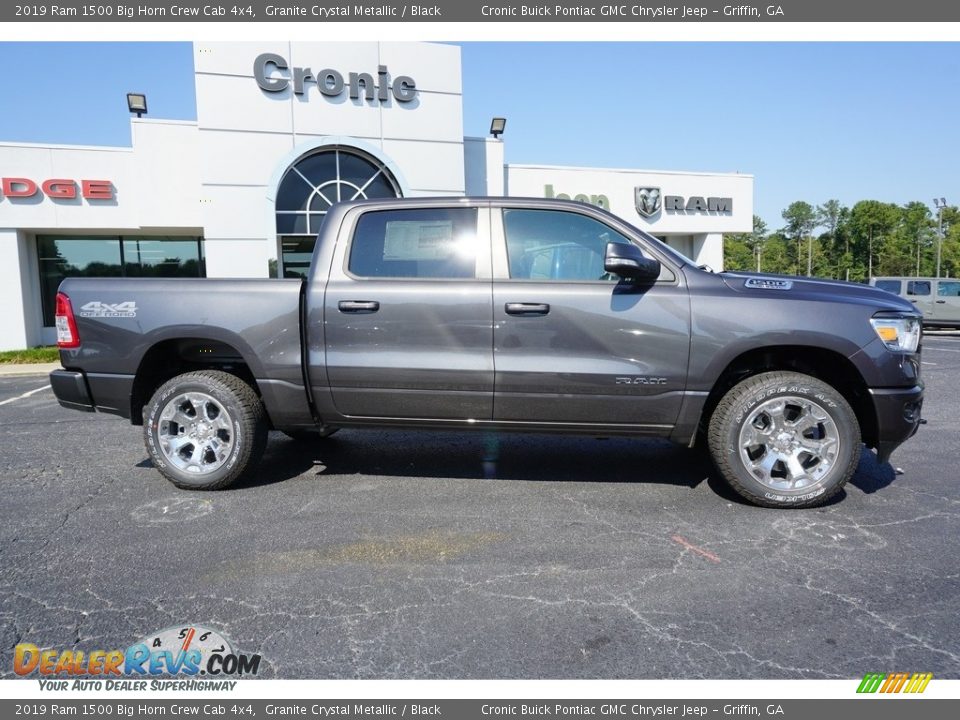 2019 Ram 1500 Big Horn Crew Cab 4x4 Granite Crystal Metallic / Black Photo #12