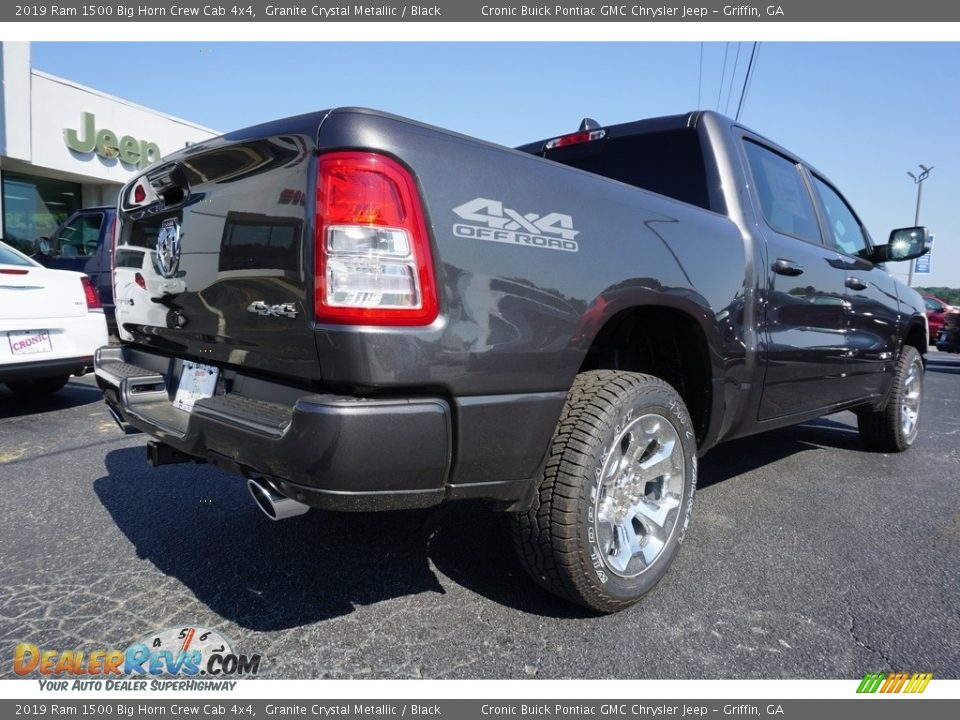 2019 Ram 1500 Big Horn Crew Cab 4x4 Granite Crystal Metallic / Black Photo #13