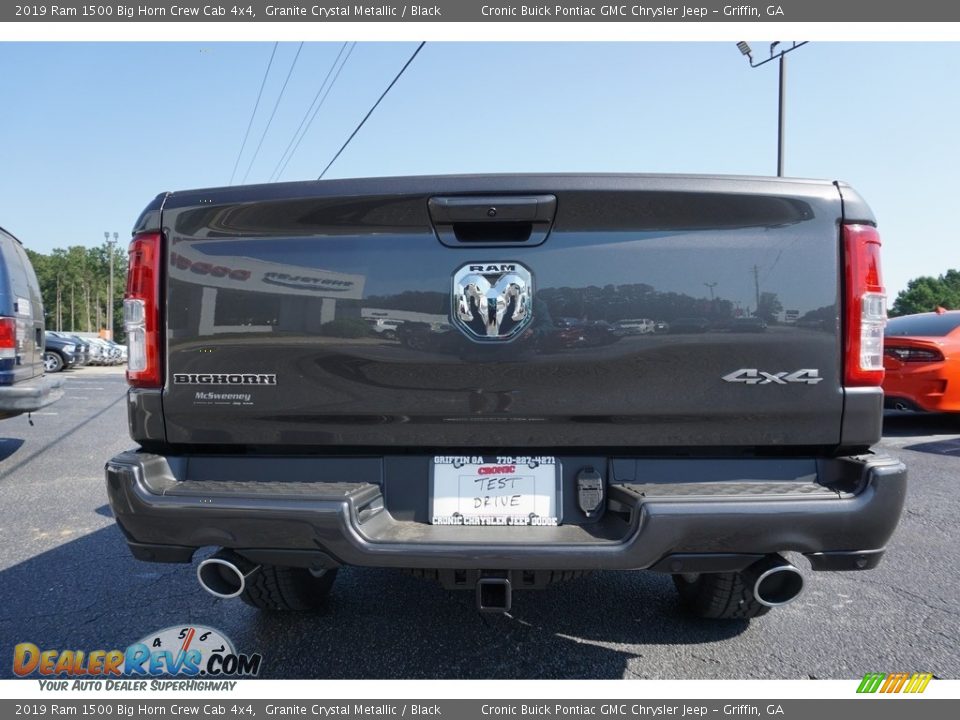 2019 Ram 1500 Big Horn Crew Cab 4x4 Granite Crystal Metallic / Black Photo #15