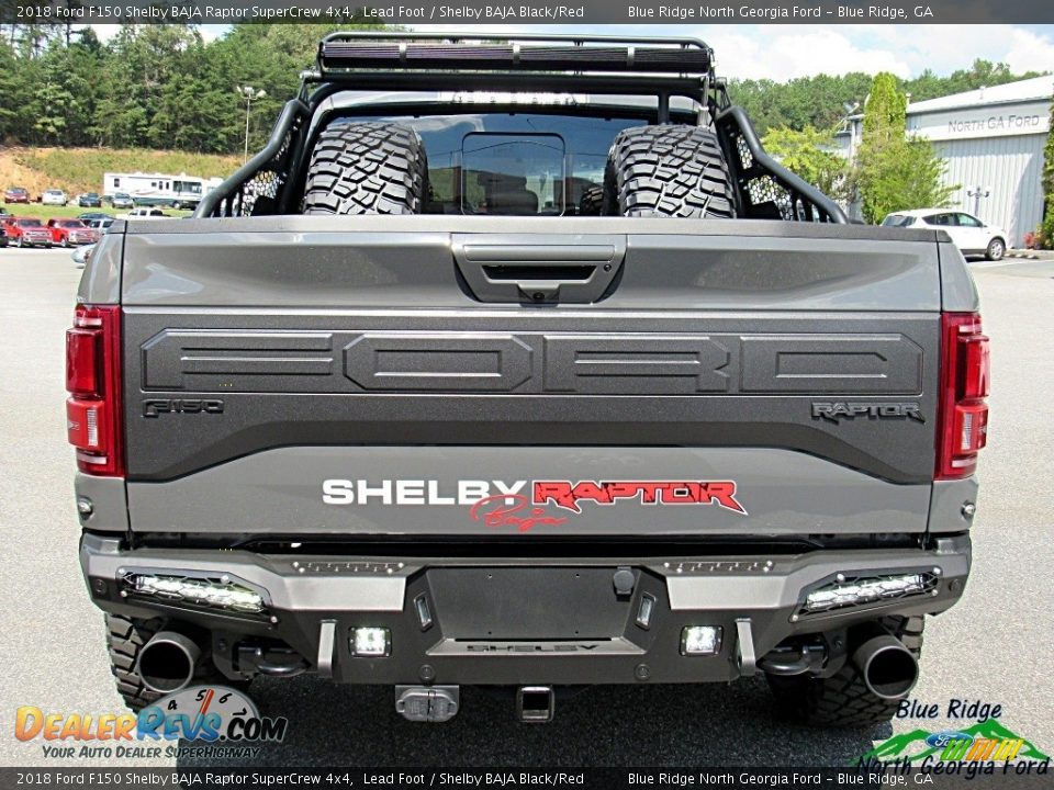 2018 Ford F150 Shelby BAJA Raptor SuperCrew 4x4 Lead Foot / Shelby BAJA Black/Red Photo #5