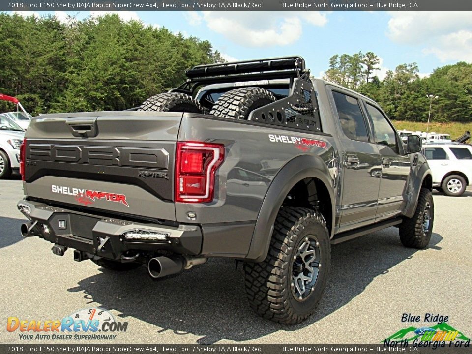 2018 Ford F150 Shelby BAJA Raptor SuperCrew 4x4 Lead Foot / Shelby BAJA Black/Red Photo #6