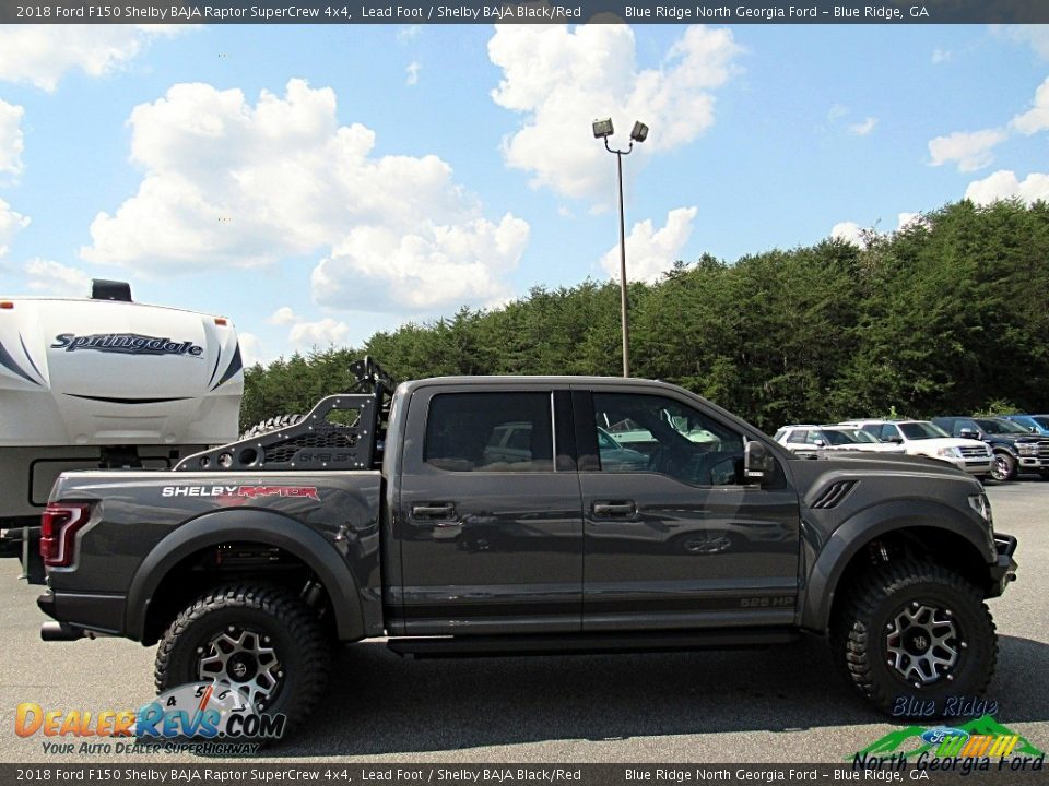 2018 Ford F150 Shelby BAJA Raptor SuperCrew 4x4 Lead Foot / Shelby BAJA Black/Red Photo #7