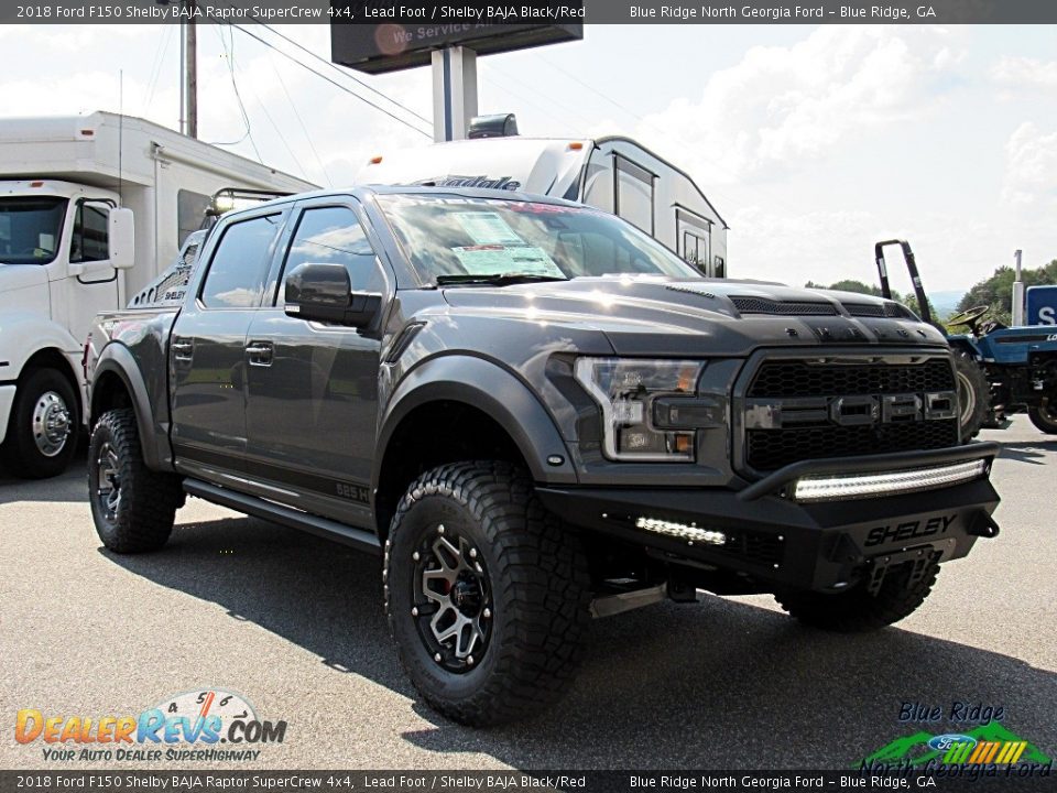 2018 Ford F150 Shelby BAJA Raptor SuperCrew 4x4 Lead Foot / Shelby BAJA Black/Red Photo #8