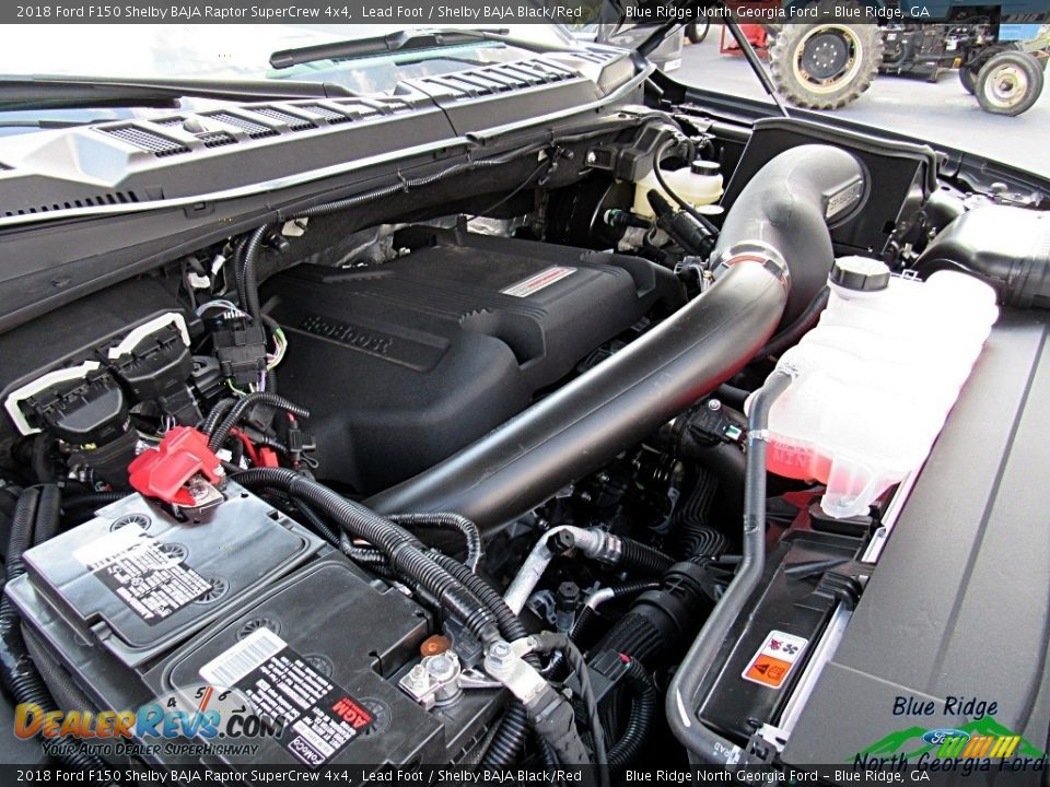 2018 Ford F150 Shelby BAJA Raptor SuperCrew 4x4 Lead Foot / Shelby BAJA Black/Red Photo #9