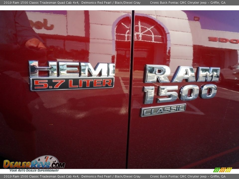2019 Ram 1500 Classic Tradesman Quad Cab 4x4 Delmonico Red Pearl / Black/Diesel Gray Photo #8