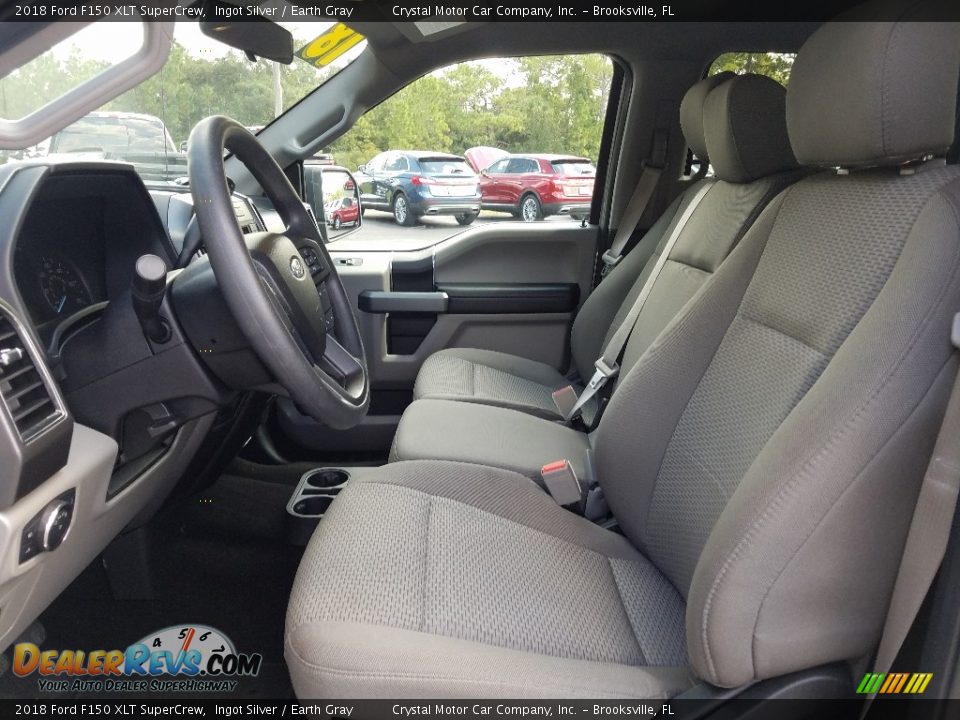 2018 Ford F150 XLT SuperCrew Ingot Silver / Earth Gray Photo #9