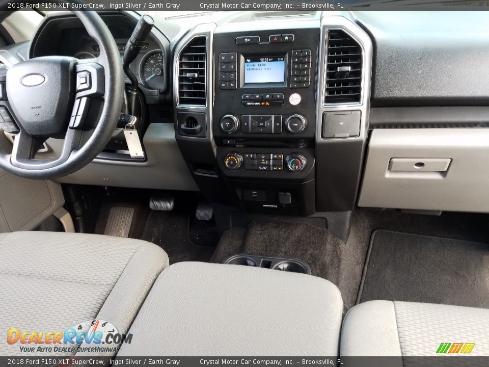 2018 Ford F150 XLT SuperCrew Ingot Silver / Earth Gray Photo #13