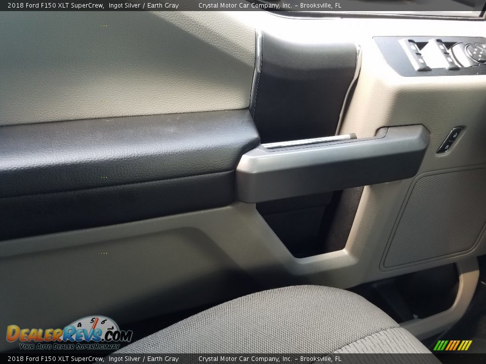 2018 Ford F150 XLT SuperCrew Ingot Silver / Earth Gray Photo #17