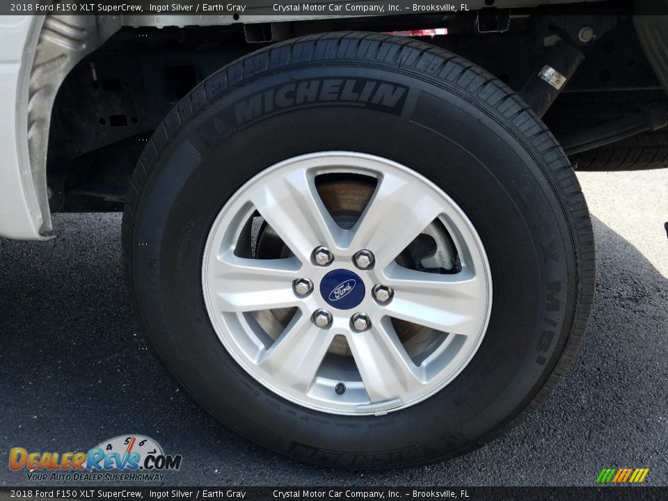 2018 Ford F150 XLT SuperCrew Ingot Silver / Earth Gray Photo #20