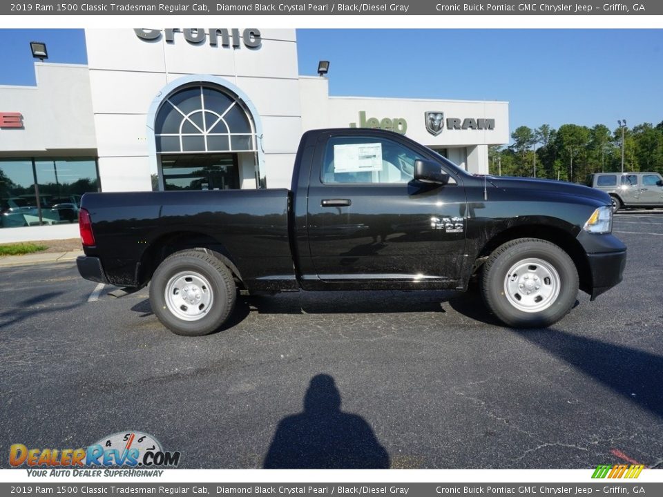 2019 Ram 1500 Classic Tradesman Regular Cab Diamond Black Crystal Pearl / Black/Diesel Gray Photo #10