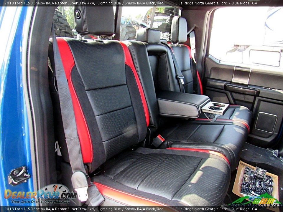 2018 Ford F150 Shelby BAJA Raptor SuperCrew 4x4 Lightning Blue / Shelby BAJA Black/Red Photo #15
