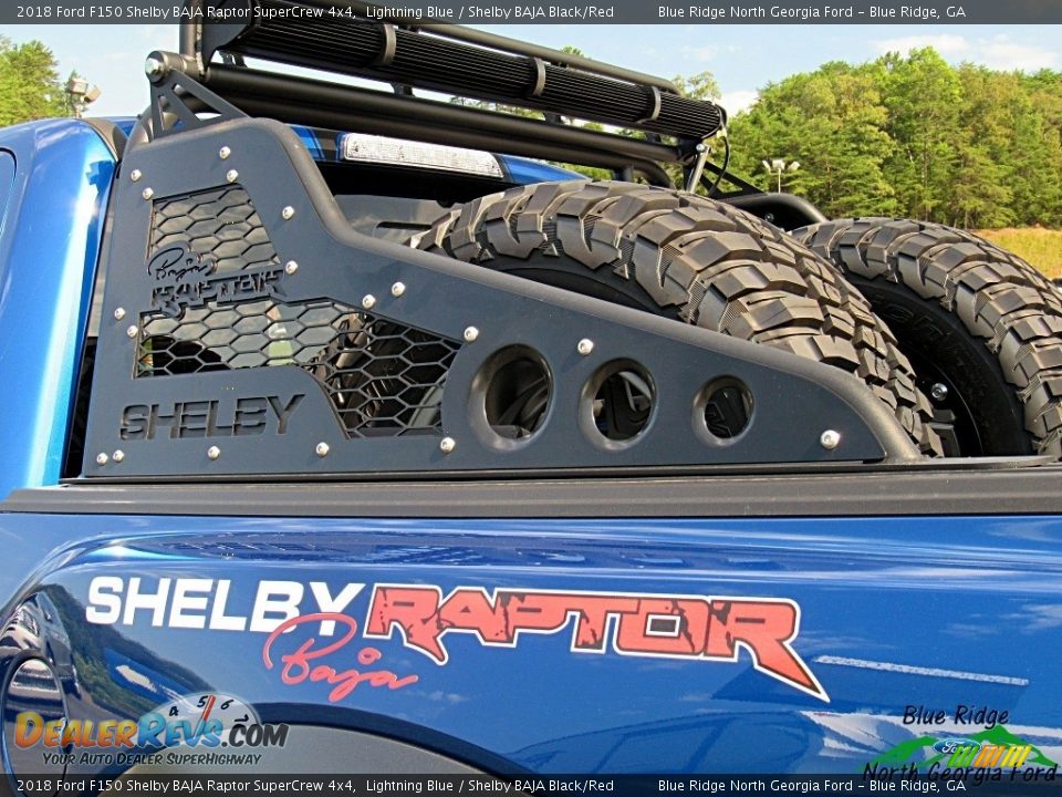 2018 Ford F150 Shelby BAJA Raptor SuperCrew 4x4 Lightning Blue / Shelby BAJA Black/Red Photo #17