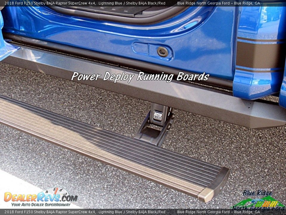 2018 Ford F150 Shelby BAJA Raptor SuperCrew 4x4 Lightning Blue / Shelby BAJA Black/Red Photo #19