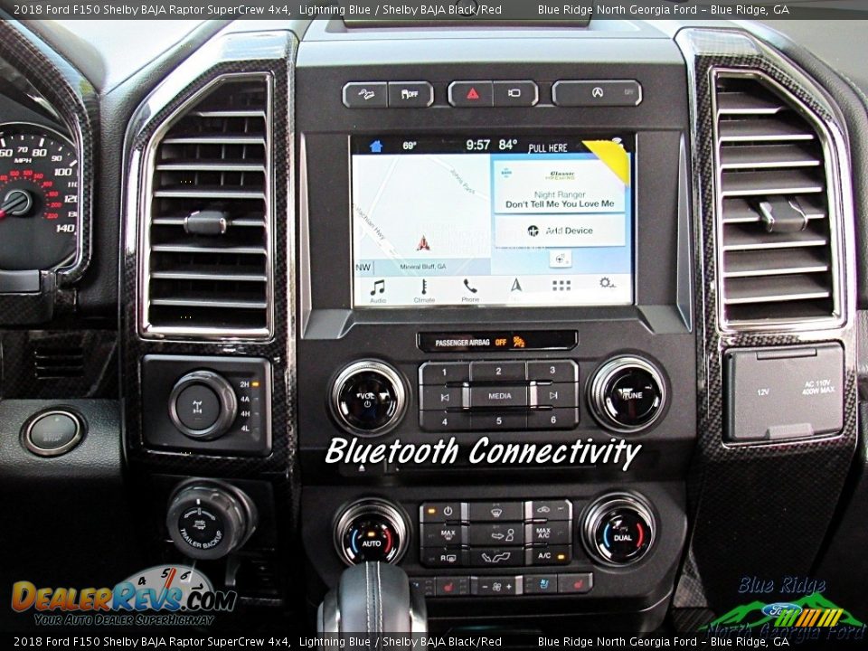 2018 Ford F150 Shelby BAJA Raptor SuperCrew 4x4 Lightning Blue / Shelby BAJA Black/Red Photo #24