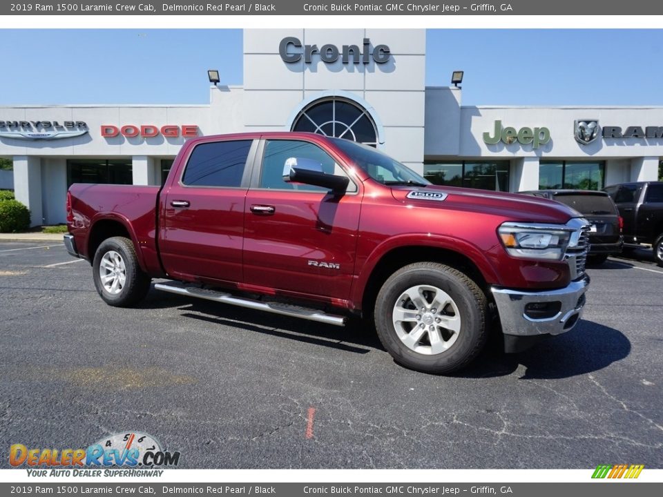 2019 Ram 1500 Laramie Crew Cab Delmonico Red Pearl / Black Photo #1