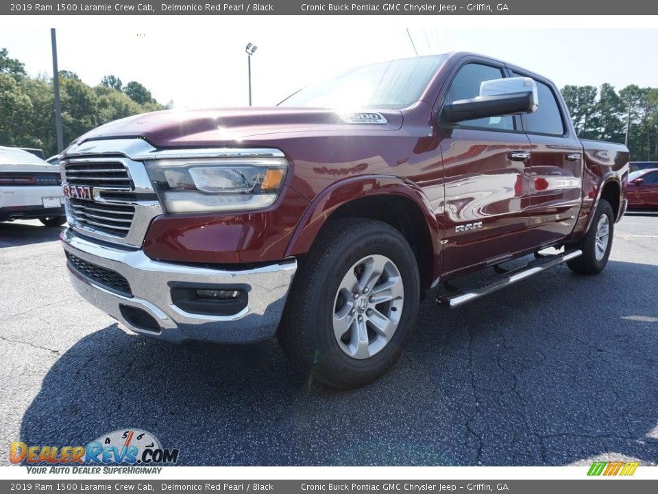 2019 Ram 1500 Laramie Crew Cab Delmonico Red Pearl / Black Photo #3