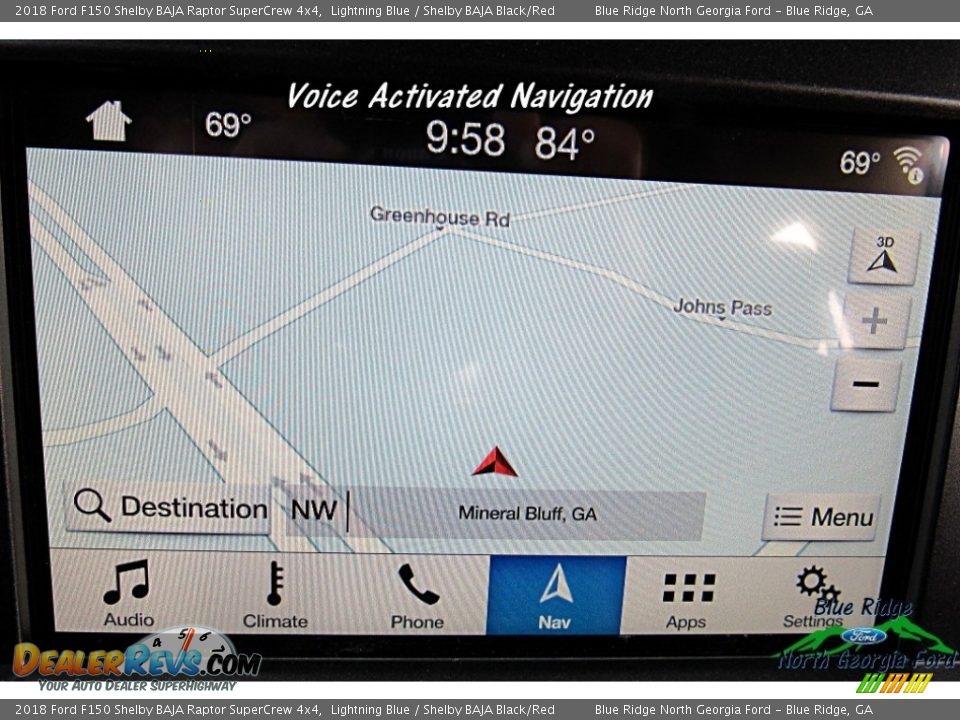 2018 Ford F150 Shelby BAJA Raptor SuperCrew 4x4 Lightning Blue / Shelby BAJA Black/Red Photo #26