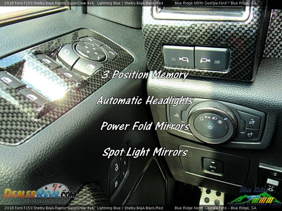 2018 Ford F150 Shelby BAJA Raptor SuperCrew 4x4 Lightning Blue / Shelby BAJA Black/Red Photo #31