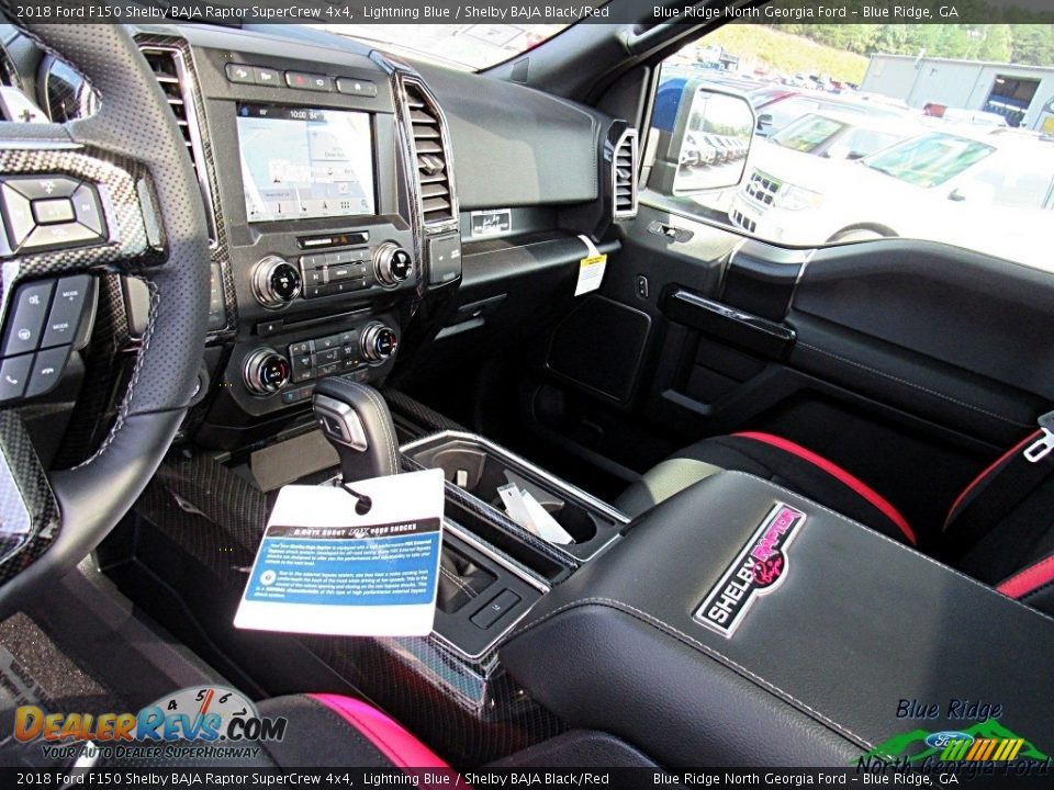 2018 Ford F150 Shelby BAJA Raptor SuperCrew 4x4 Lightning Blue / Shelby BAJA Black/Red Photo #33