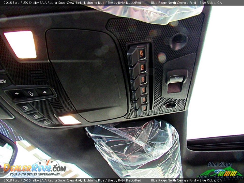 2018 Ford F150 Shelby BAJA Raptor SuperCrew 4x4 Lightning Blue / Shelby BAJA Black/Red Photo #35