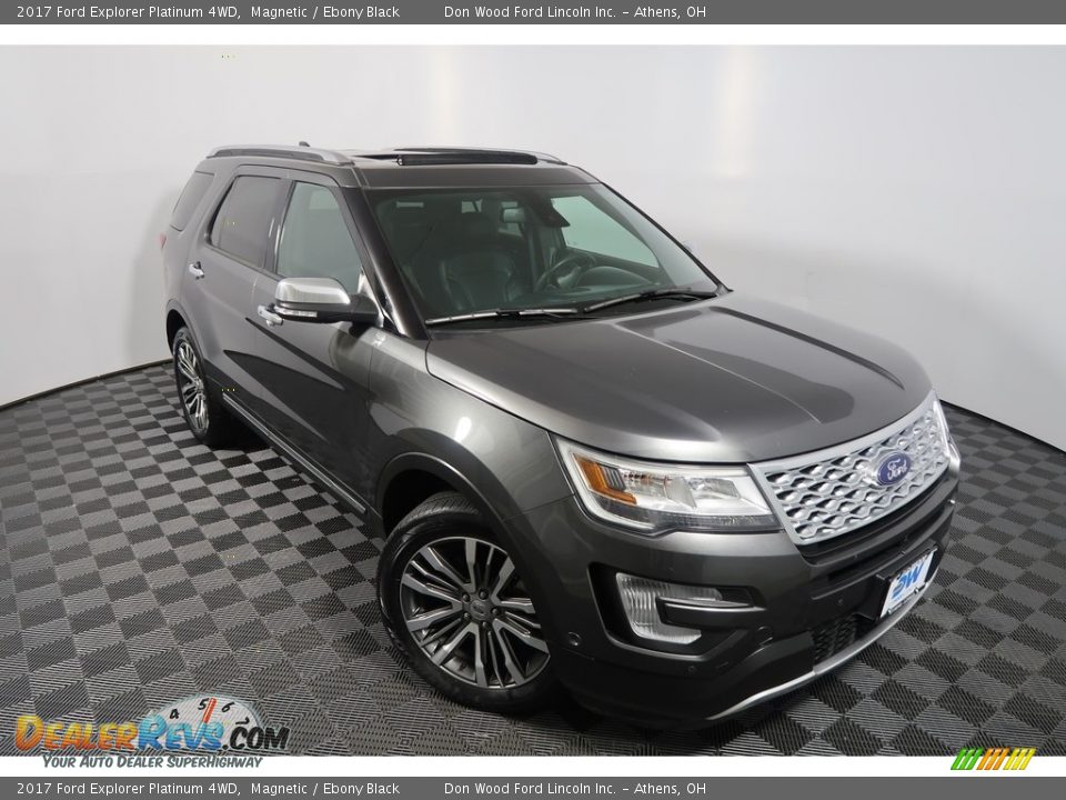 2017 Ford Explorer Platinum 4WD Magnetic / Ebony Black Photo #2