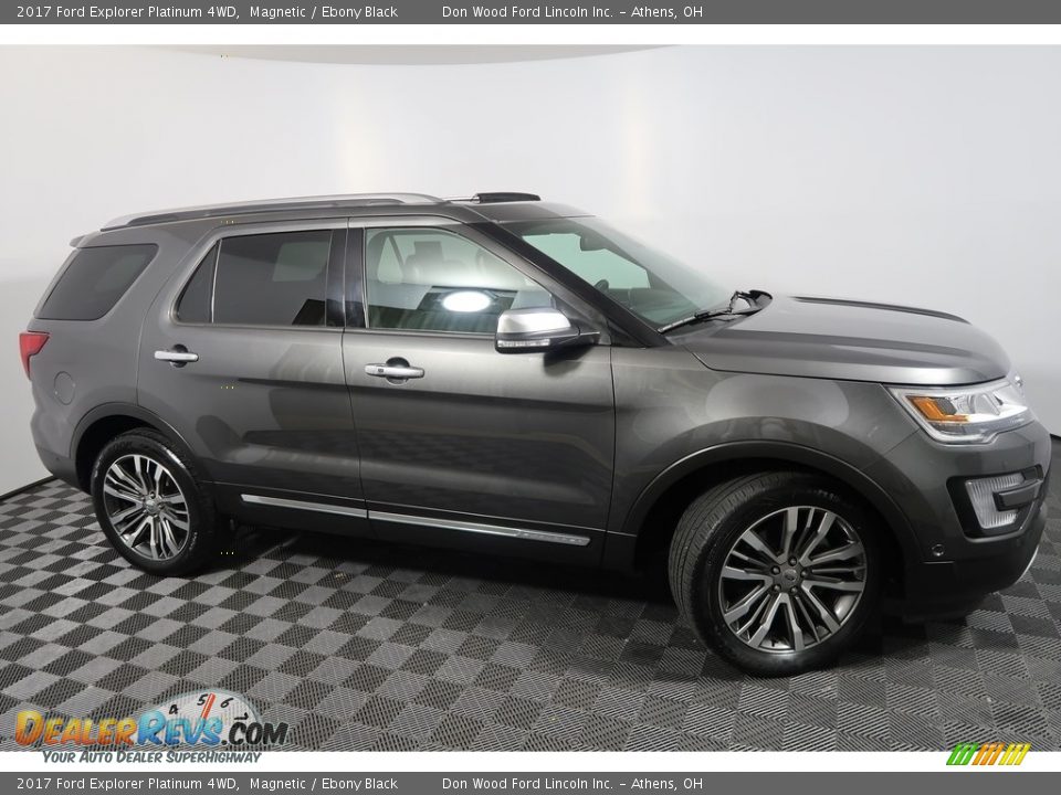2017 Ford Explorer Platinum 4WD Magnetic / Ebony Black Photo #7