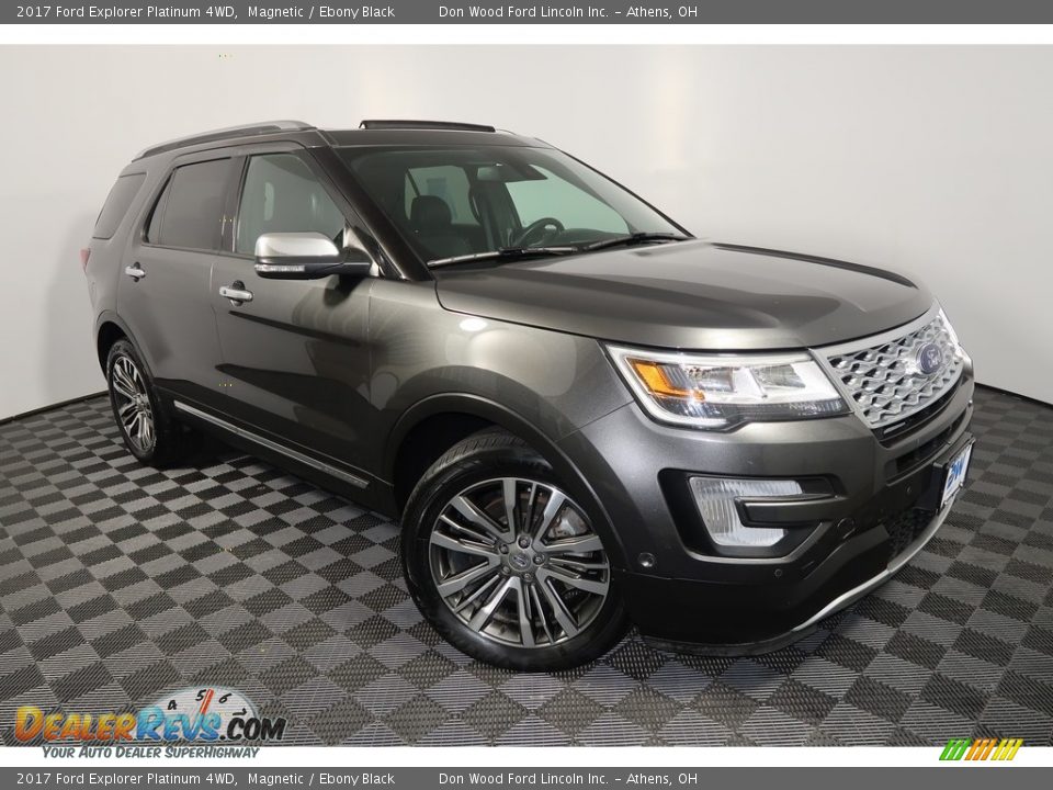 2017 Ford Explorer Platinum 4WD Magnetic / Ebony Black Photo #8