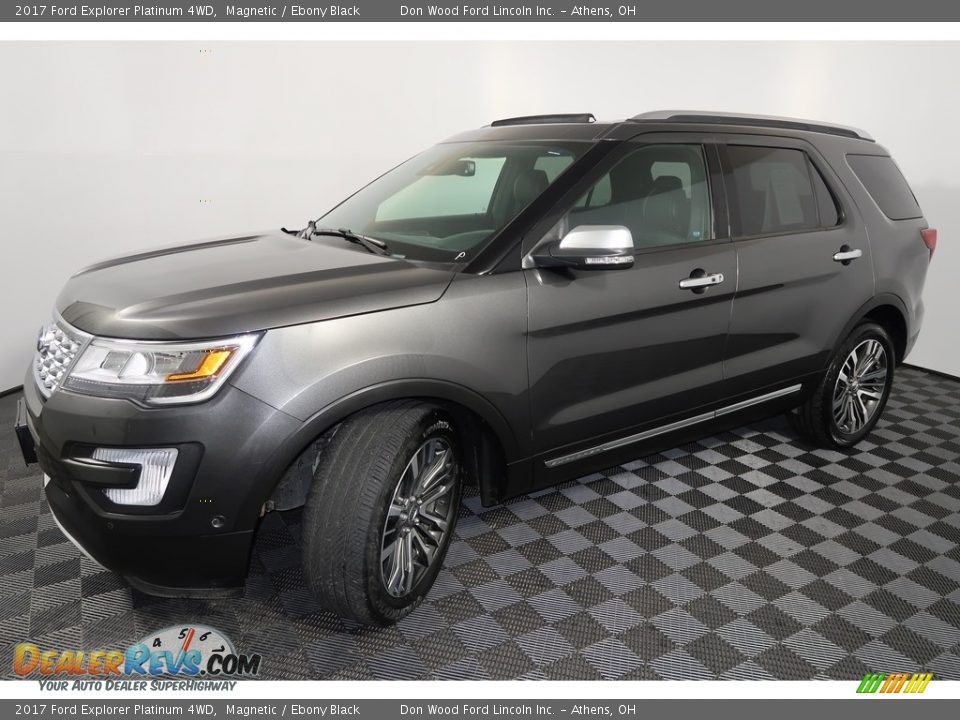 2017 Ford Explorer Platinum 4WD Magnetic / Ebony Black Photo #11