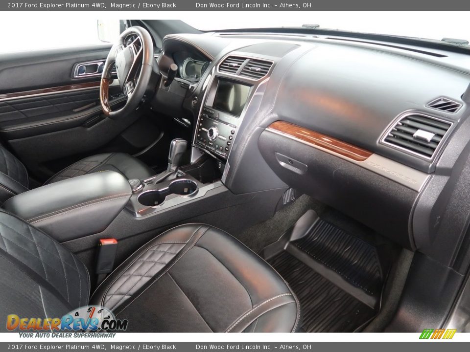 2017 Ford Explorer Platinum 4WD Magnetic / Ebony Black Photo #17