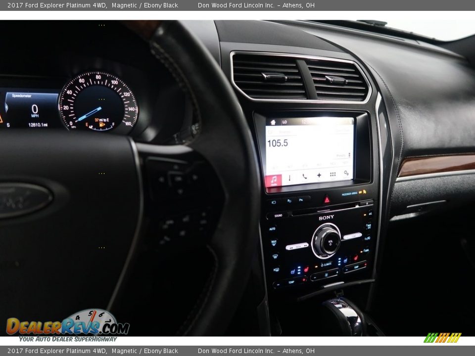 2017 Ford Explorer Platinum 4WD Magnetic / Ebony Black Photo #23