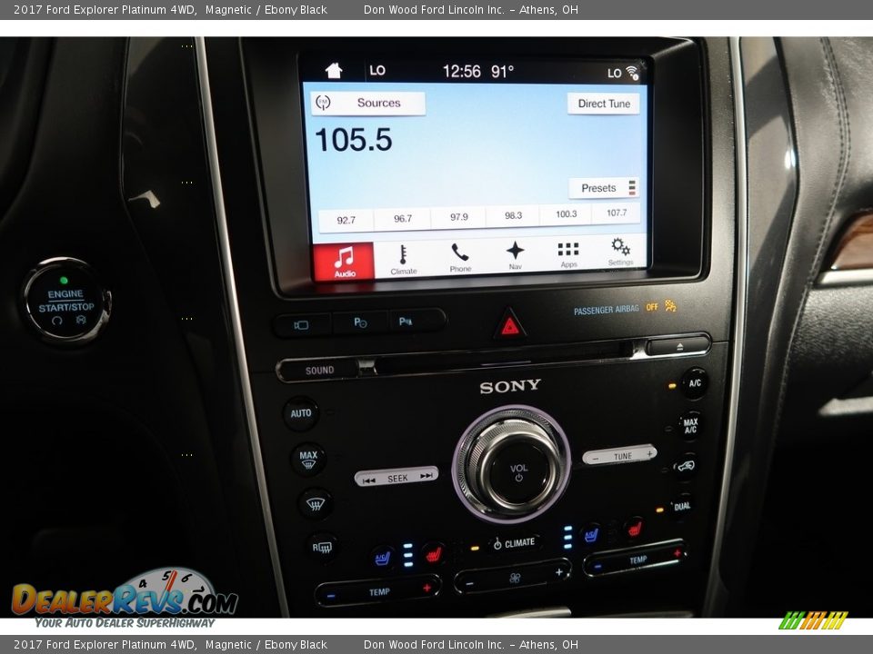 2017 Ford Explorer Platinum 4WD Magnetic / Ebony Black Photo #26
