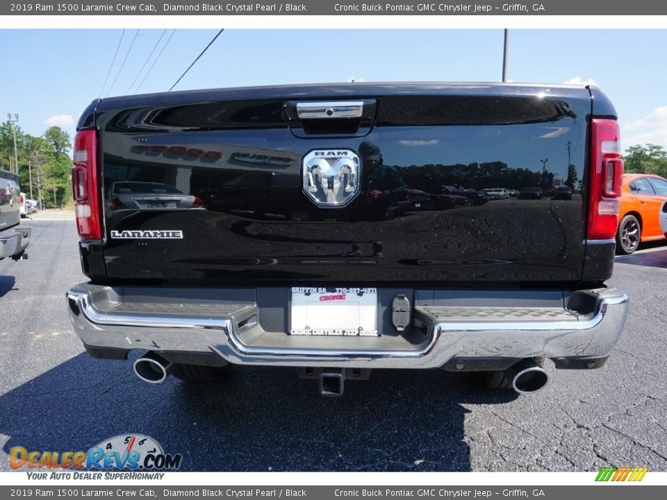 2019 Ram 1500 Laramie Crew Cab Diamond Black Crystal Pearl / Black Photo #14