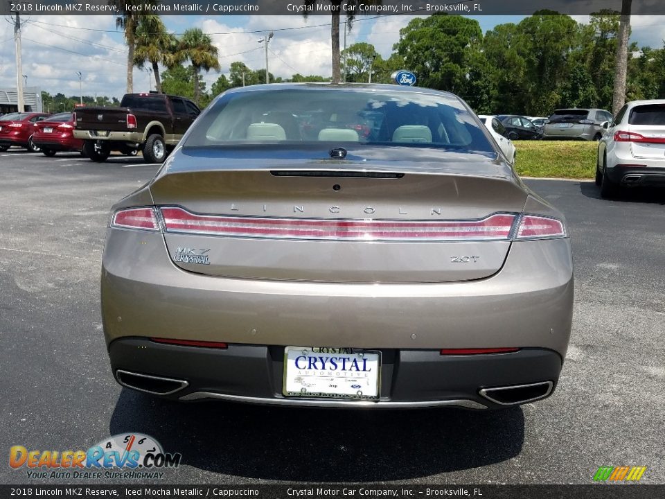 2018 Lincoln MKZ Reserve Iced Mocha Metallic / Cappuccino Photo #4