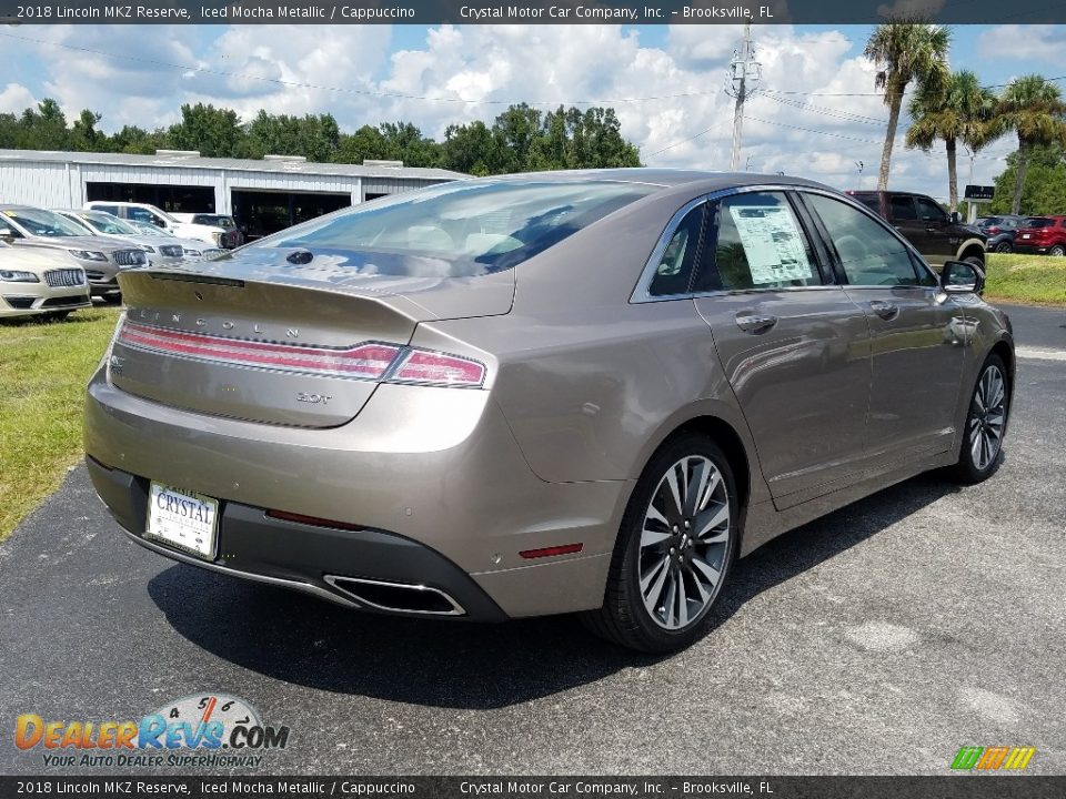 2018 Lincoln MKZ Reserve Iced Mocha Metallic / Cappuccino Photo #5