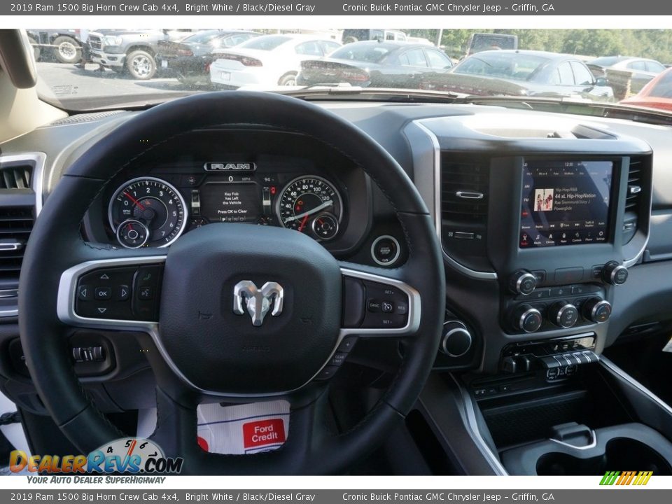 2019 Ram 1500 Big Horn Crew Cab 4x4 Bright White / Black/Diesel Gray Photo #5