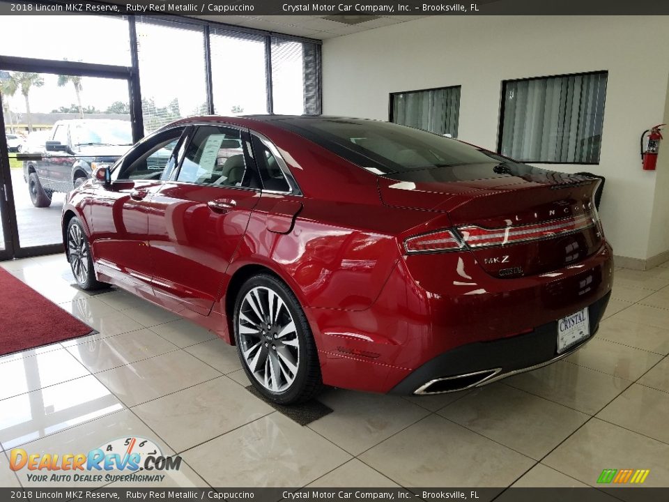 2018 Lincoln MKZ Reserve Ruby Red Metallic / Cappuccino Photo #2