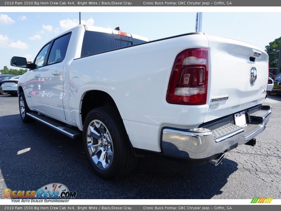 2019 Ram 1500 Big Horn Crew Cab 4x4 Bright White / Black/Diesel Gray Photo #15