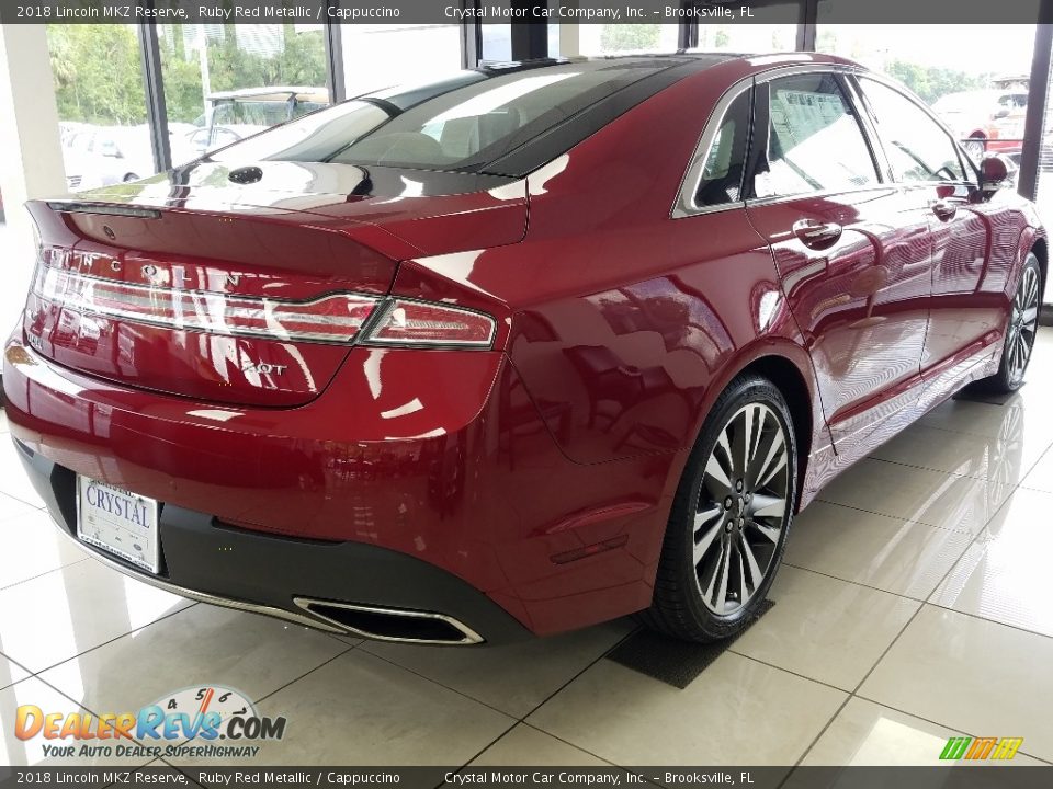 2018 Lincoln MKZ Reserve Ruby Red Metallic / Cappuccino Photo #4