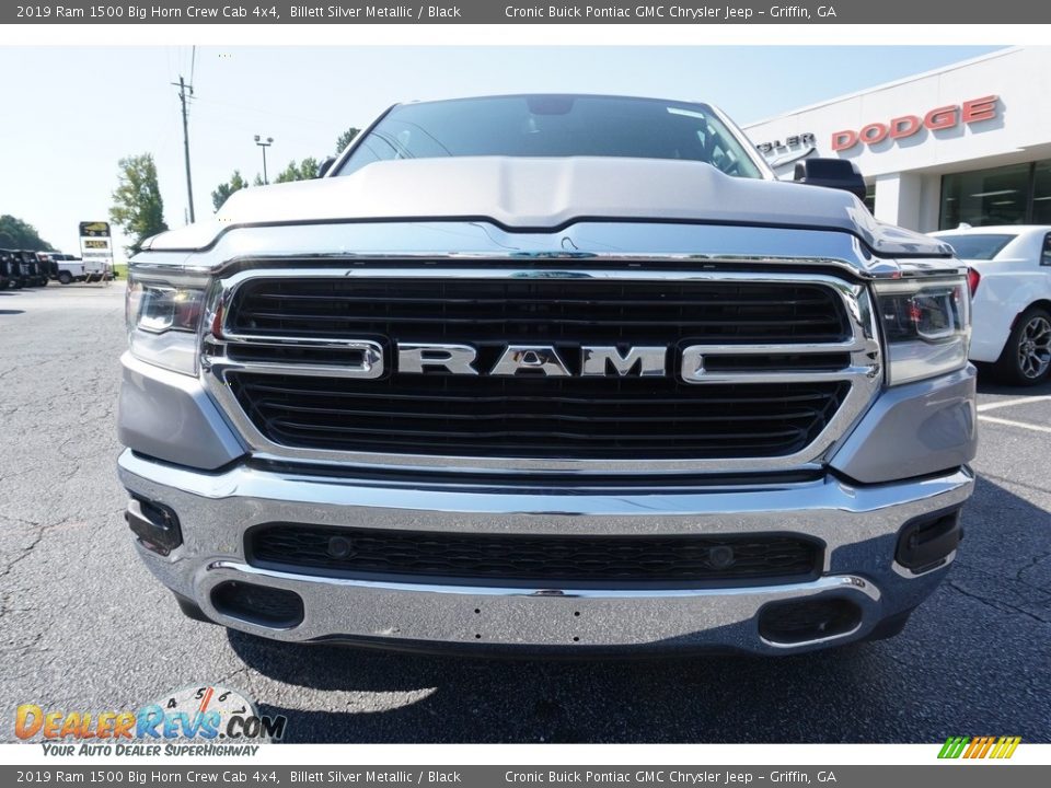 2019 Ram 1500 Big Horn Crew Cab 4x4 Billett Silver Metallic / Black Photo #2