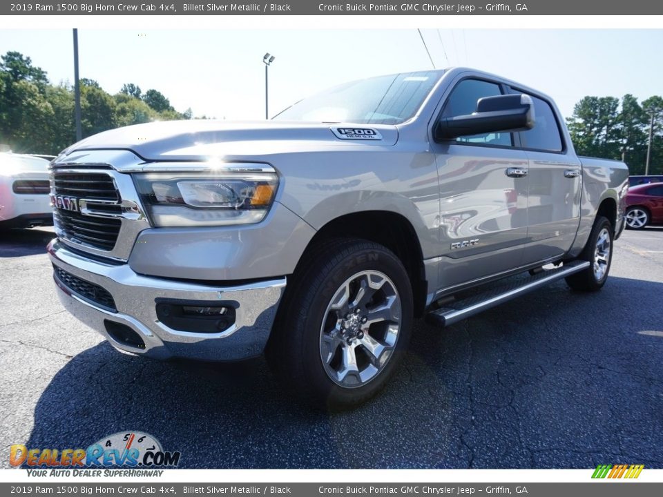 2019 Ram 1500 Big Horn Crew Cab 4x4 Billett Silver Metallic / Black Photo #3