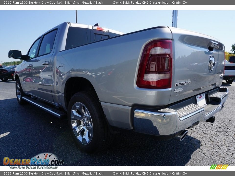 2019 Ram 1500 Big Horn Crew Cab 4x4 Billett Silver Metallic / Black Photo #15