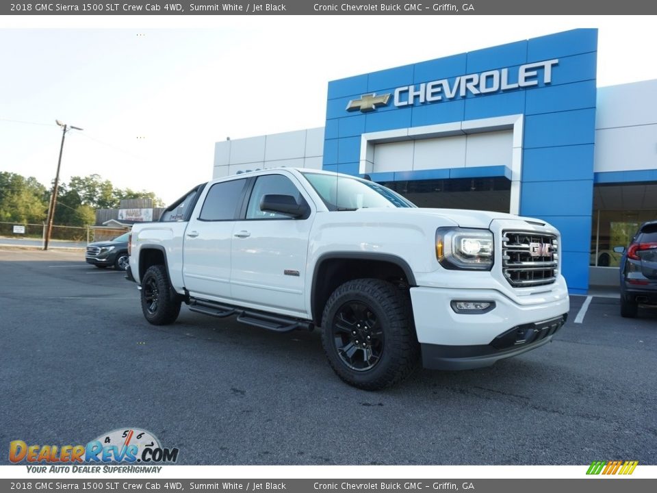 2018 GMC Sierra 1500 SLT Crew Cab 4WD Summit White / Jet Black Photo #1