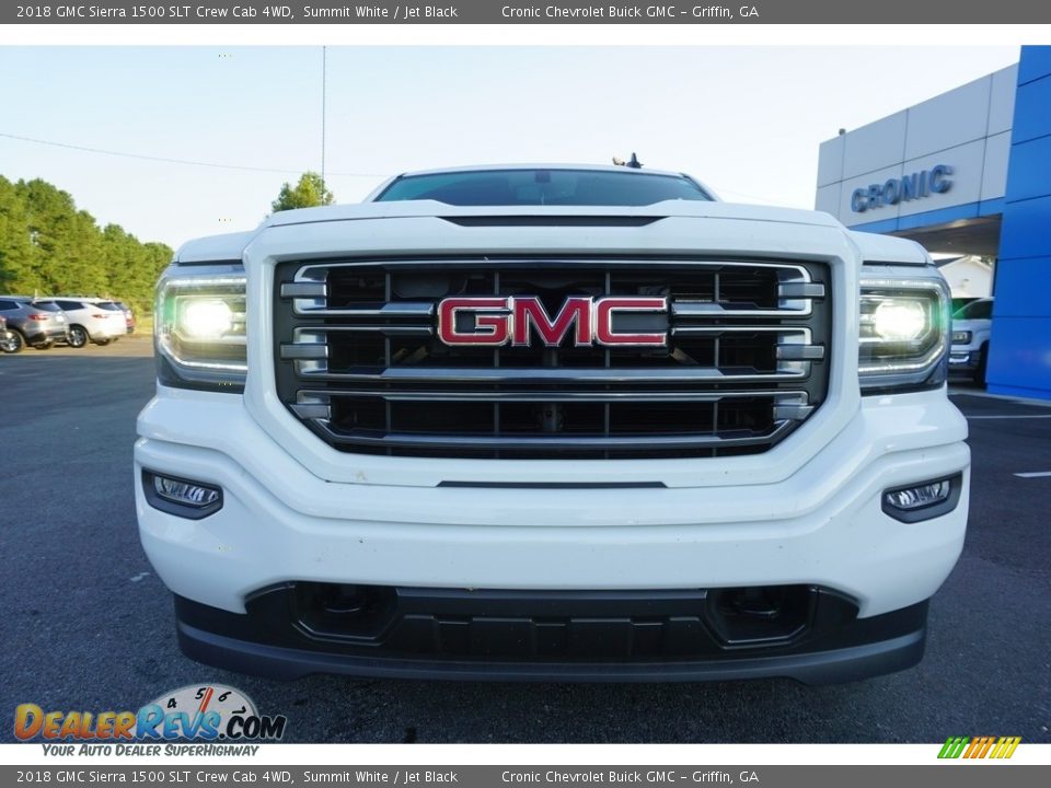 2018 GMC Sierra 1500 SLT Crew Cab 4WD Summit White / Jet Black Photo #2