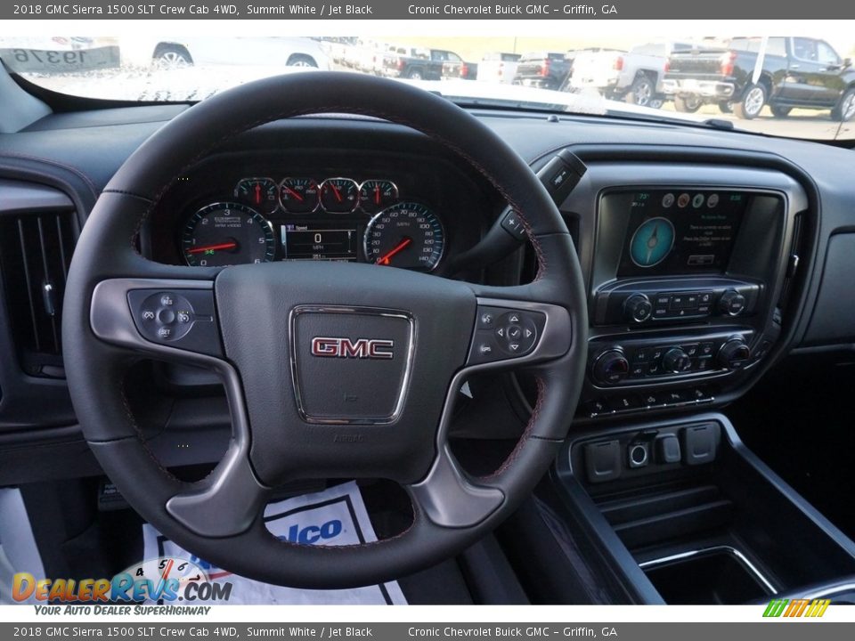 2018 GMC Sierra 1500 SLT Crew Cab 4WD Summit White / Jet Black Photo #5