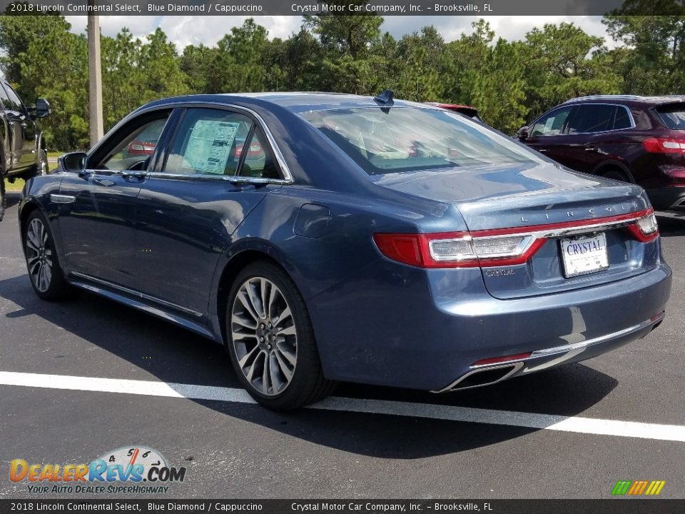 2018 Lincoln Continental Select Blue Diamond / Cappuccino Photo #3
