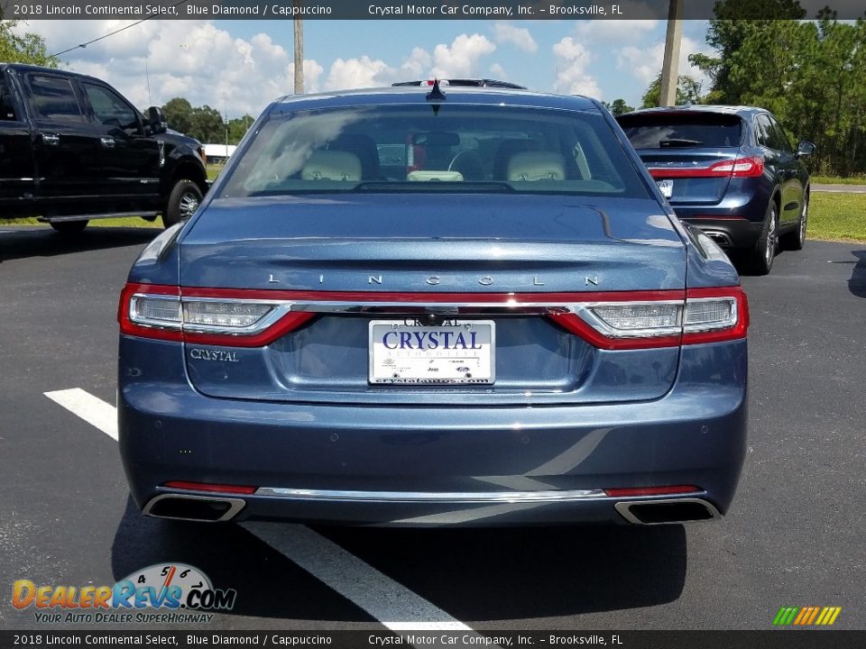 2018 Lincoln Continental Select Blue Diamond / Cappuccino Photo #4