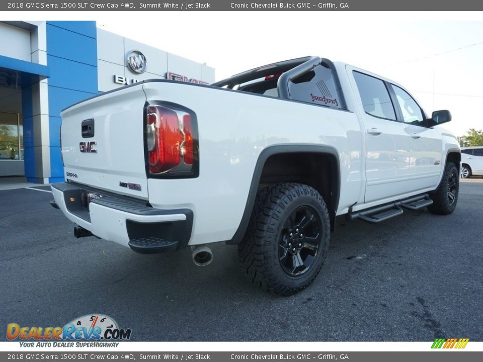 2018 GMC Sierra 1500 SLT Crew Cab 4WD Summit White / Jet Black Photo #11