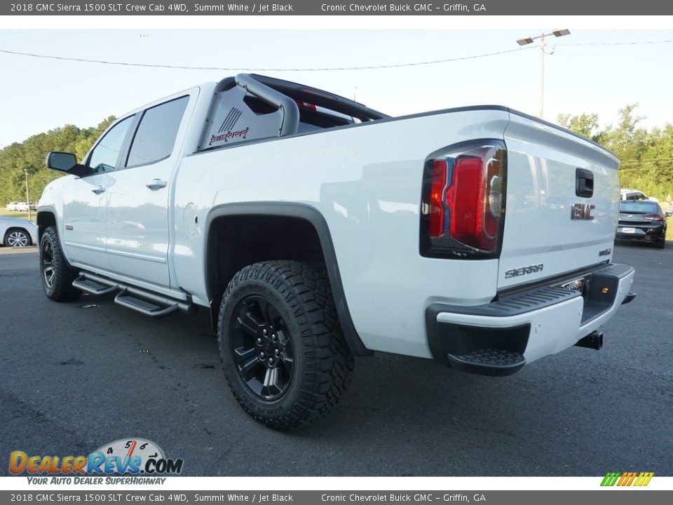 2018 GMC Sierra 1500 SLT Crew Cab 4WD Summit White / Jet Black Photo #12